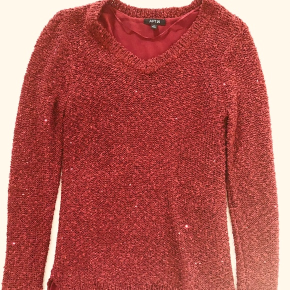 Apt. 9 Sweaters - Apt 9 sparkly red sweater